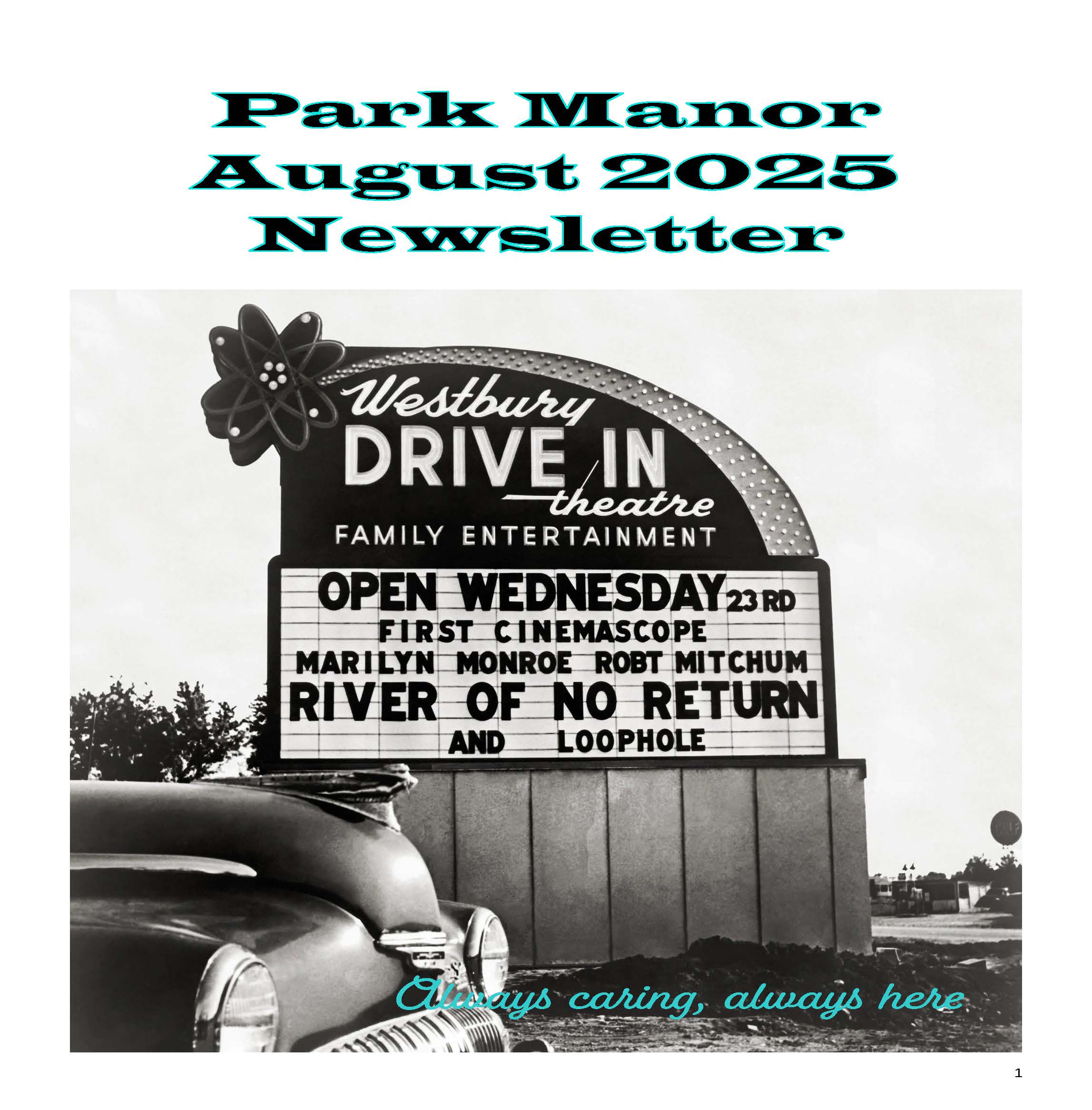 2025 August Newsletter | Park Manor